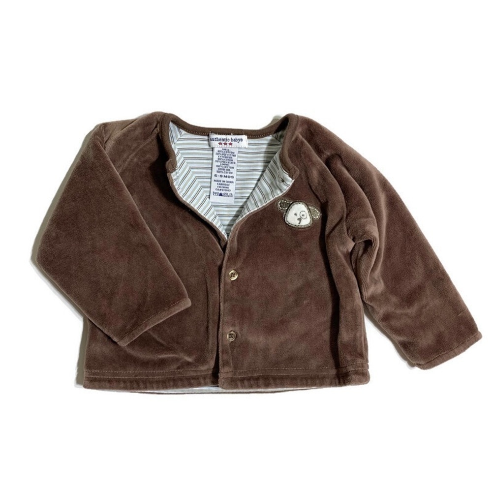 Baby’s 6-9M velvet lined light jacket‎